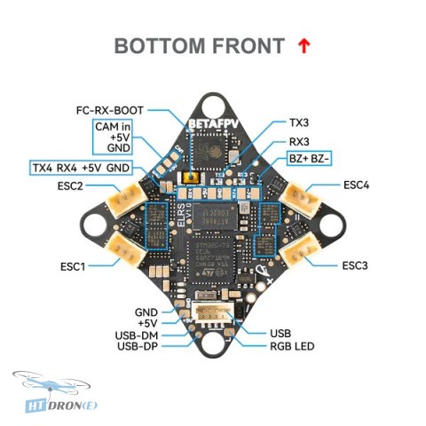 BETAFPV AIO FC BetaFPV Matrix 1S Air Brushless 5 in 1 size comparison accessories HTDRONE buy