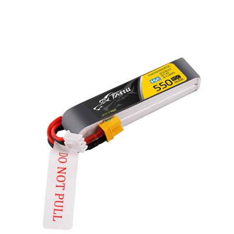 Battery Tattu LiPo 2S 7.6V 550mAh 95C XT30 Long Pack