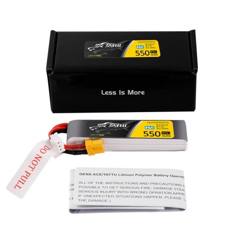 Battery Tattu LiPo 2S 7.6V 550mAh 95C XT30 Long Pack