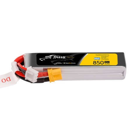 Battery Tattu LiPo 2S 7.6V 850mAh 95C XT30 Long Pack