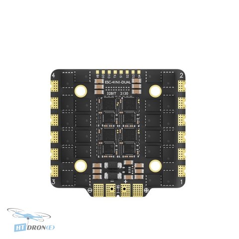 Pilotix ESC 4in1 Pilotix 80A AM32 8S side three-quarter view best for FPV
