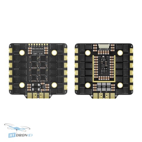 Pilotix ESC 4in1 Pilotix 80A AM32 8S top view printed circuit board PCB details