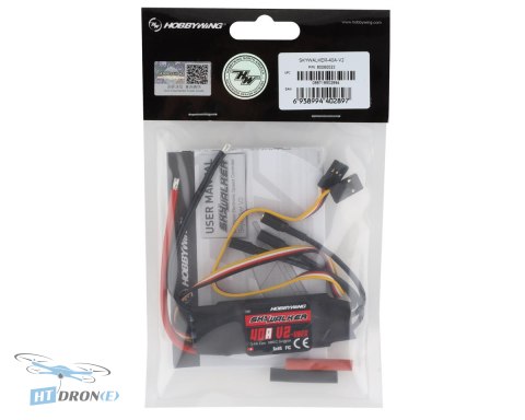 Hobbywing SKYWALKER 40A-V2 ESC widok z trzech czwartych kup teraz w sklepie HTDRONE