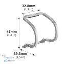 STARTRC Lens Bumper Aluminum DJI NEO - widok z tyłu, detale mocowania akcesorium