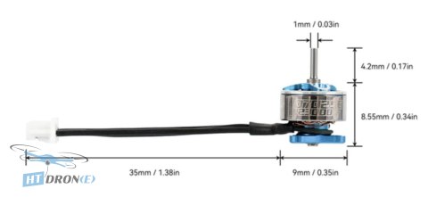 BETAFPV Motor 0702SE 23000KV three-quarter view buy best FPV motor at HTDRONE