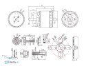 Упаковка двигуна T-Motor AT3520 KV720, вміст комплекту в магазині HTDRONE