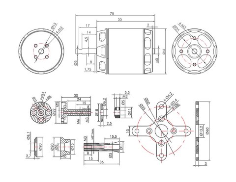 Motor T-Motor AT3530 KV580