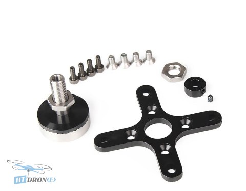 T-Motor AT4125 KV540 motor size comparison with accessories, buy a complete set at HTDRONE