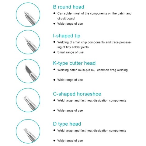 Soldering iron head Bakon 200M-2C