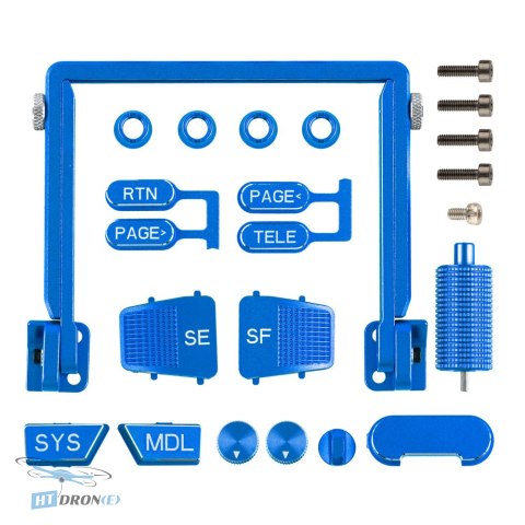 RadioMaster Boxer CNC Blue upgrade set buy now at HTDRONE best FPV drone parts shop