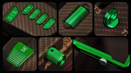 Upgrade Parts Set RadioMaster Boxer CNC Green