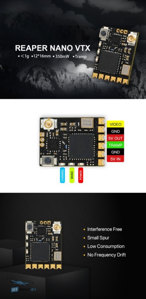 Opakowanie Foxeer 5.8G Reaper Nano V2 350mW VTX cena w sklepie HTDRONE