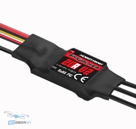 Hobbywing SKYWALKER 20A-V2 ESC найкращий вибір у магазині HTDRONE для купівлі