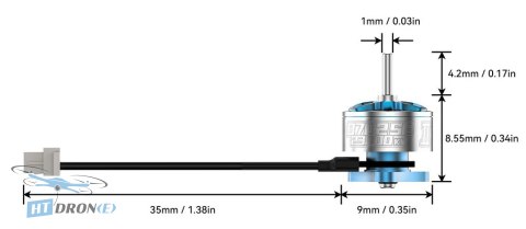 BETAFPV Motor 0702SE II 23000KV rear view motor connectors FPV 4pcs set HTDRONE shop