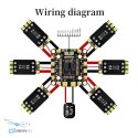 Pilotix PDB600 8S 600A packaging with accessories, HTDRONE shop