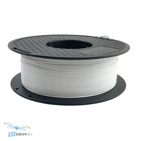 Zbliżenie na biały filament PLA Weistek 1.75mm 1kg 95A do drukarek 3D