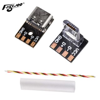 Adapter FLYWOO Micro USB (Male) to USB Type-C (Female)