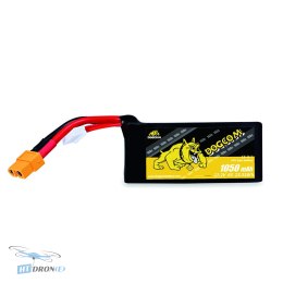 DOGCOM 1050mAh 6S 22.2V 160C LiPo XT60 battery side view, best price at HTDRONE