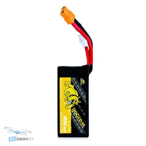 XT60 connector on DOGCOM 1050mAh 6S 22.2V 160C LiPo battery, buy now at HTDRONE