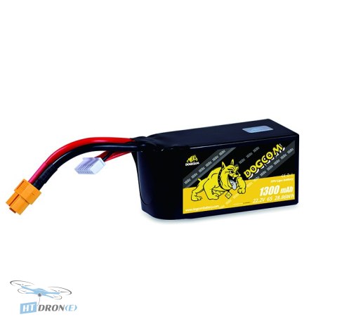 DOGCOM Battery 1300mAh 6S 22.2V 160C LiPo XT60 main view best buy at HTDRONE