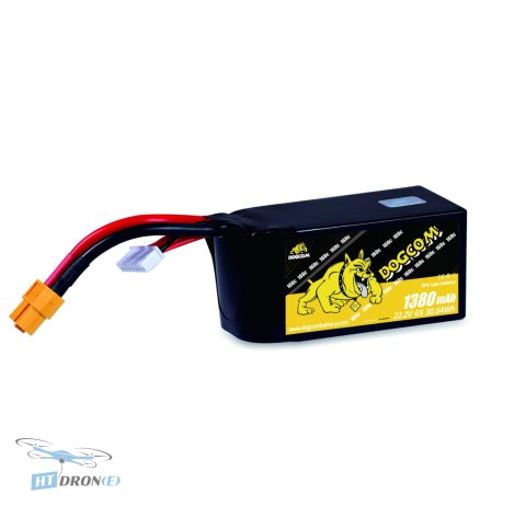 Акумулятор DOGCOM 1380mAh 6S 22.2V 160C LiPo XT60 MCK Edition V2.0 найкращий вибір у магазині HTDRONE