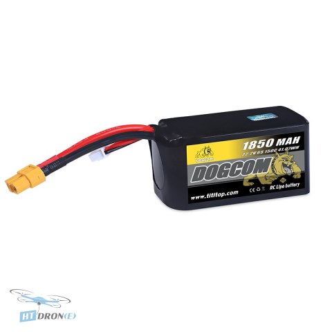 Батарея DOGCOM 1850mAh 6S 22.2V 150C LiPo XT60 основний вид купити в HTDRONE найкраща ціна