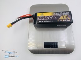 DOGCOM 2200mAh 6S 150C LiPo Battery XT60 close-up, proven quality at HTDRONE shop