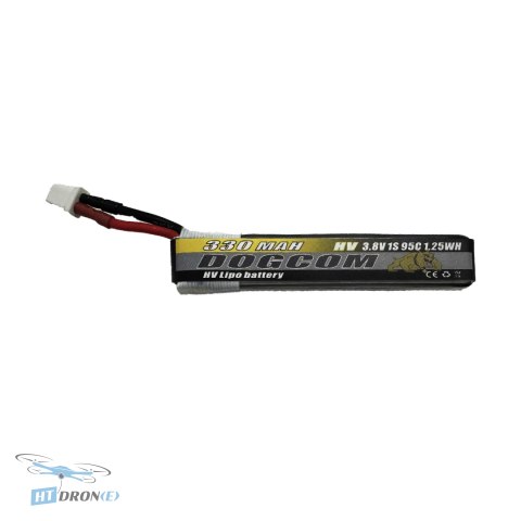 Bateria DOGCOM 330mAh 1S 3.8V HV 95C BT2.0 z przewodami - kup w najlepszym sklepie HTDRONE