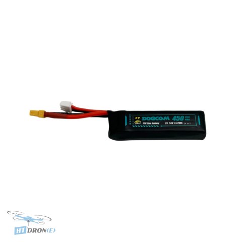 Bateria DOGCOM 450mAh 120C 7.6V 2S1P HV LiPo XT30 najlepszy wybór w HTDRONE