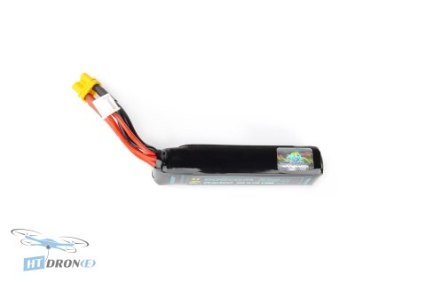 Górna część akumulatora DOGCOM 550mAh 120C 7.6V 2S1P HV LiPo z oznaczeniami do kupienia w HTDRONE