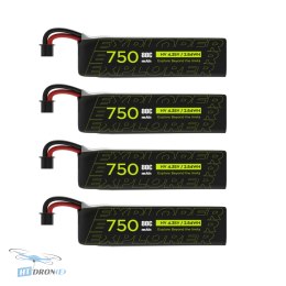 Батареї FLYWOO Explorer 750mAh 1S HV V2 A30 Plug комплект 4 шт найкращий магазин купити