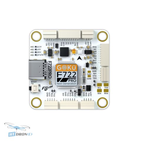 FLYWOO GOKU F7 PRO V2 ICM42688 FPV flight controller 3/4 angle view best deal buy at HTDRONE