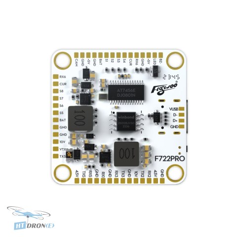 FLYWOO GOKU F7 PRO V2 ICM42688 FPV flight controller top-down view PCB components HTDRONE shop