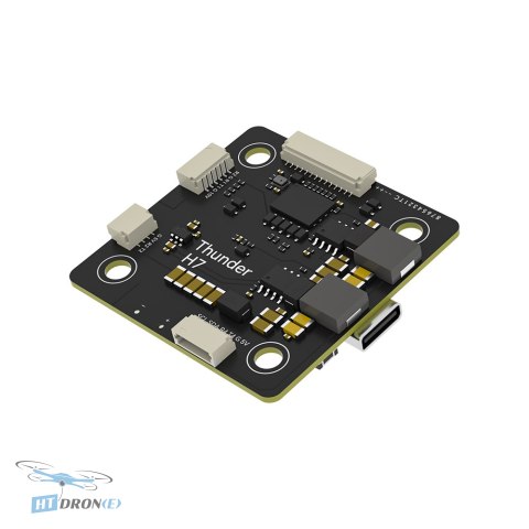 Rear view of IFlight Thunder H7 flight controller with ports, buy now at HTDRONE