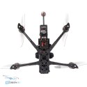 Top-down view of FLYWOO Explorer LR 4 HD Walksnail drone PCB - component details at HTDRONE