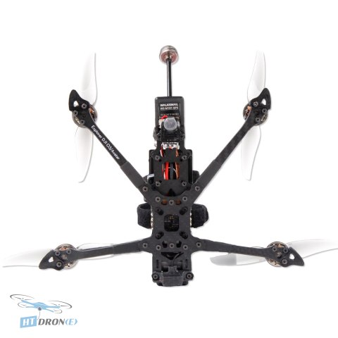 Top-down view of FLYWOO Explorer LR 4 HD Walksnail drone PCB - component details at HTDRONE
