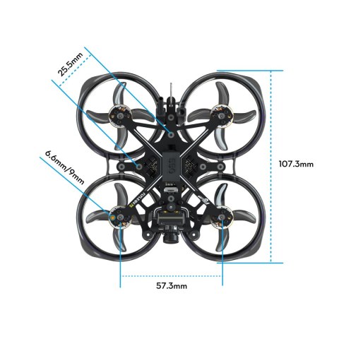 FPV Drone FLYWOO FlyLens 75 HD Walksnail 2S BNF ELRS 2.4G V1.6