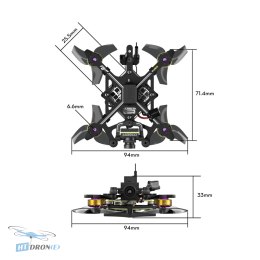 FLYWOO Flybee 16 HD Walksnail 2S ELRS 2.4G widok 3/4 drona Tinywhoop najlepsza cena w HTDRONE