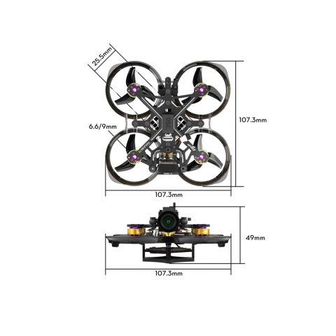 FPV Drone FLYWOO Flylens 75 HD O4 2S TBS V1.6