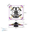 FLYWOO Flytimes 85 HD O4 PRO 2S ELRS 2.4G tył drona Cinewhoop szczegóły połączeń sklep HTDRONE