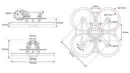 Frame BETAFPV Pavo20 Pro Whoop O4 Pro Black