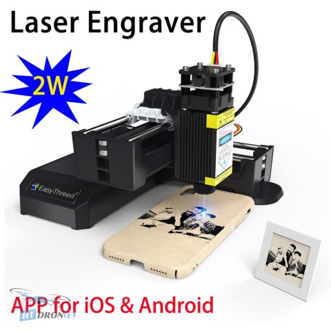 Easythreed Laser Engraver ETLR002 3D printer rear panel with ports at HTDRONE shop