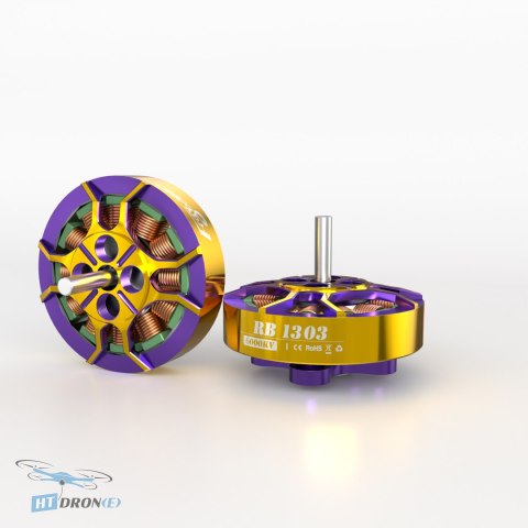 Silnik FPV FLYWOO ROBO 1303 6000KV w widoku 3/4 – kup teraz w HTDRONE