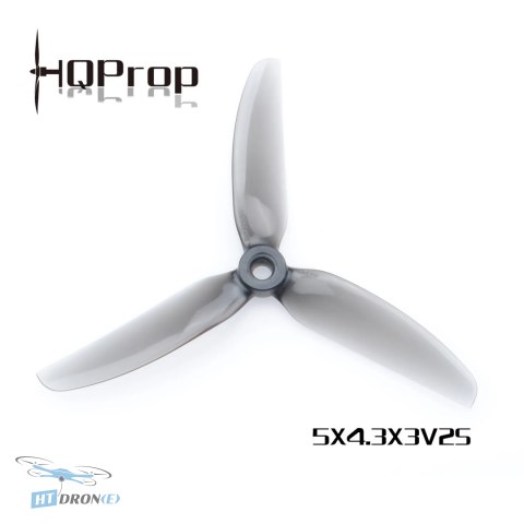 HQProp Freestyle 5 cali szare śmigła 3-łopatowe CW/CCW - kup teraz w HTDRONE