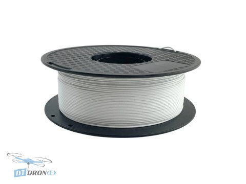 Weistek PETG filament white 1.75mm detailed side view, perfect for 3D printing