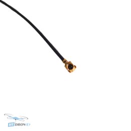 FLYWOO 5.8G Light 3dBi Brass UFL 80mm antenna for FlyLens 85, close-up on UFL connector