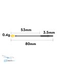 Zestaw 5 sztuk anten FLYWOO 5.8G Light 3dBi Brass UFL 80mm, idealne do dronów FPV