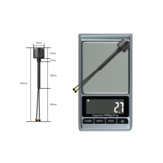 Antenna FLYWOO Bipolar Dual-Band 5.8Ghz UFL 90mm For DJI O3/O4PRO