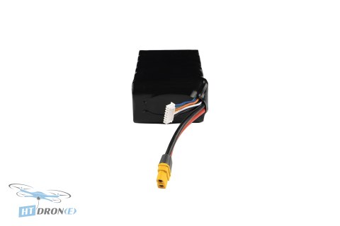 HTDRONE Akumulator 10000mAh 6S2P 40A XT60 - widok z boku, idealny do profesjonalnych zastosowań