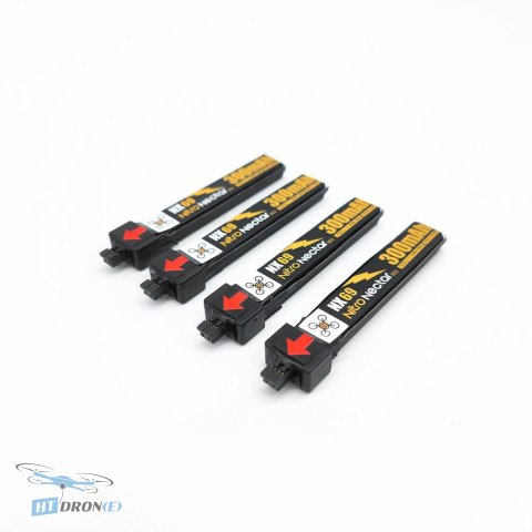 Bateria NewBeeDrone Nitro Nectar NX69 300mAh 1S LiPo - widok z trzech czwartych HTDRONE